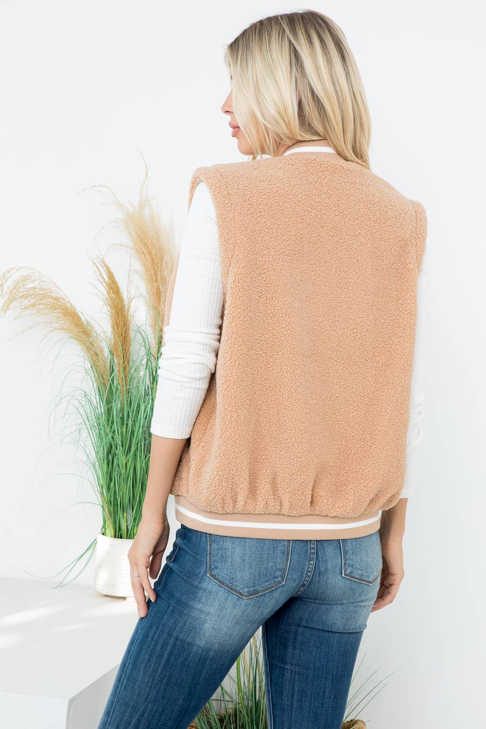 Sherpa Varsity Vest