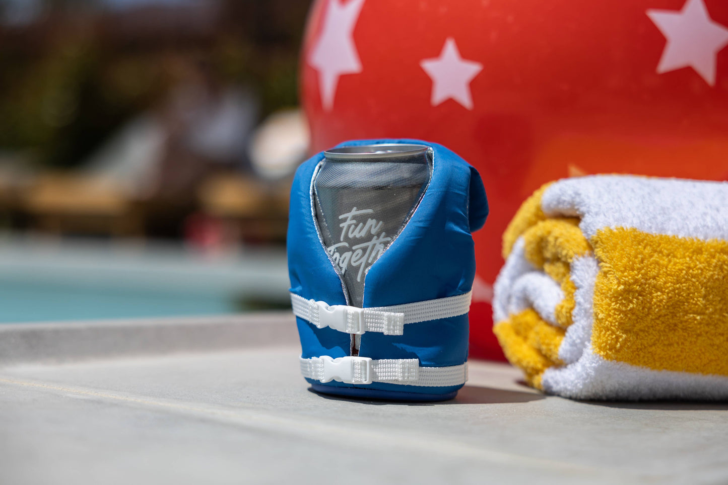 Puffin Can Koozie: The Buoy - Varsity Blue