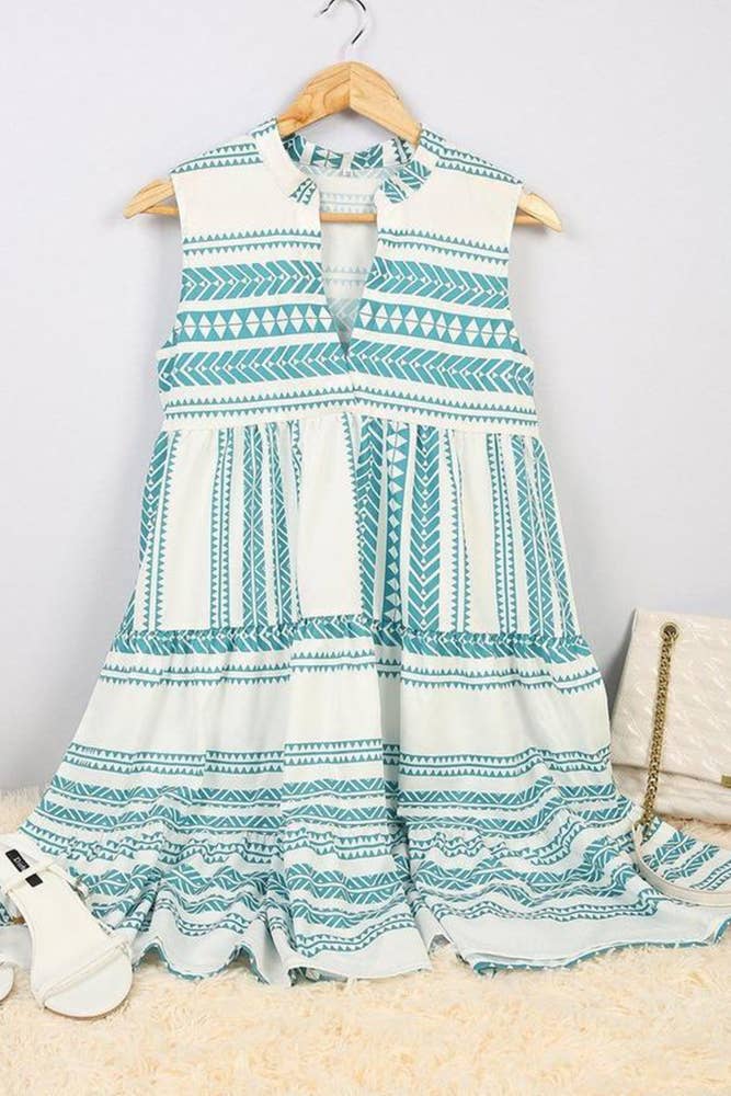 Aztec Print Dress