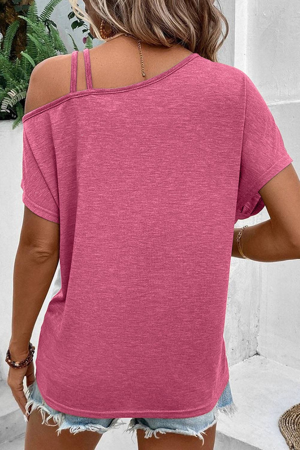 Colorblock Strappy Cold Shoulder