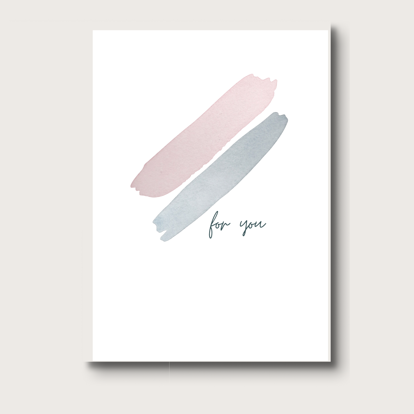 AligN: For You Abstract Minimalist Greeting Card