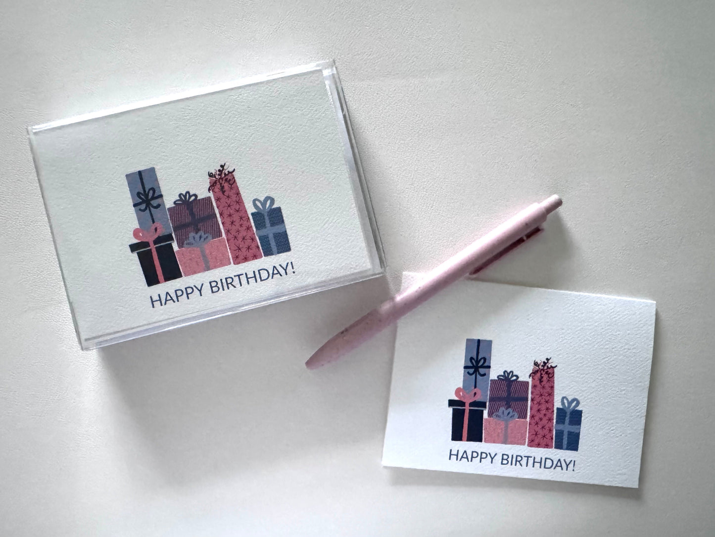 AligN Boxed Greeting Cards: Neutral Happy Birthday Presents