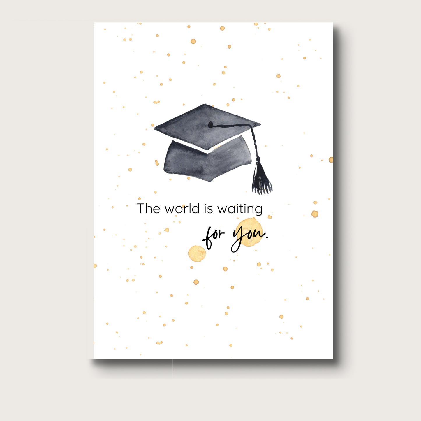 AligN: The World Is Waiting For You Graduation Greeting Card