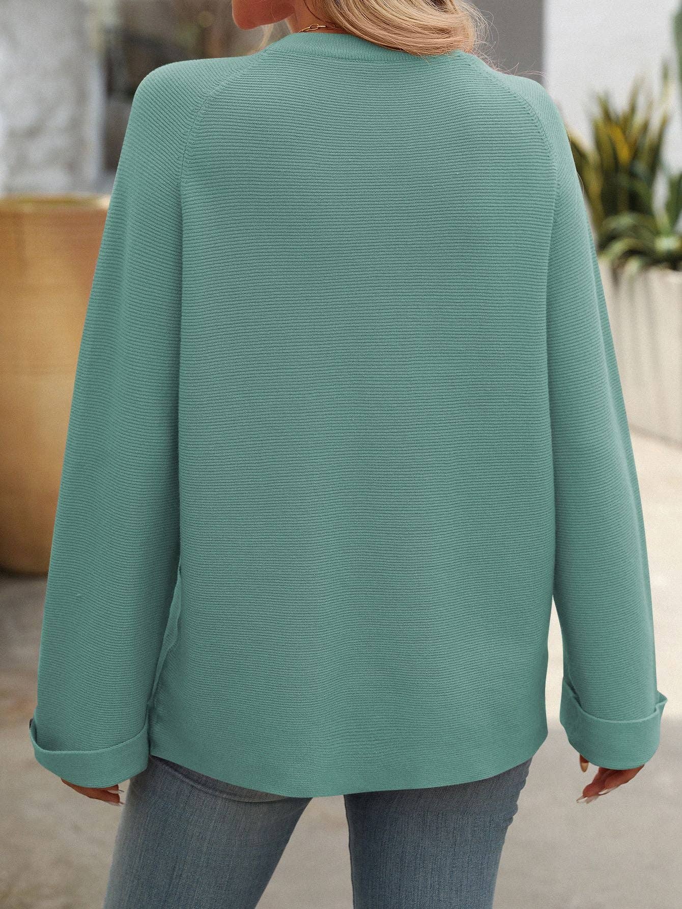 Women's Crew Neck Long Sleeve Sweater