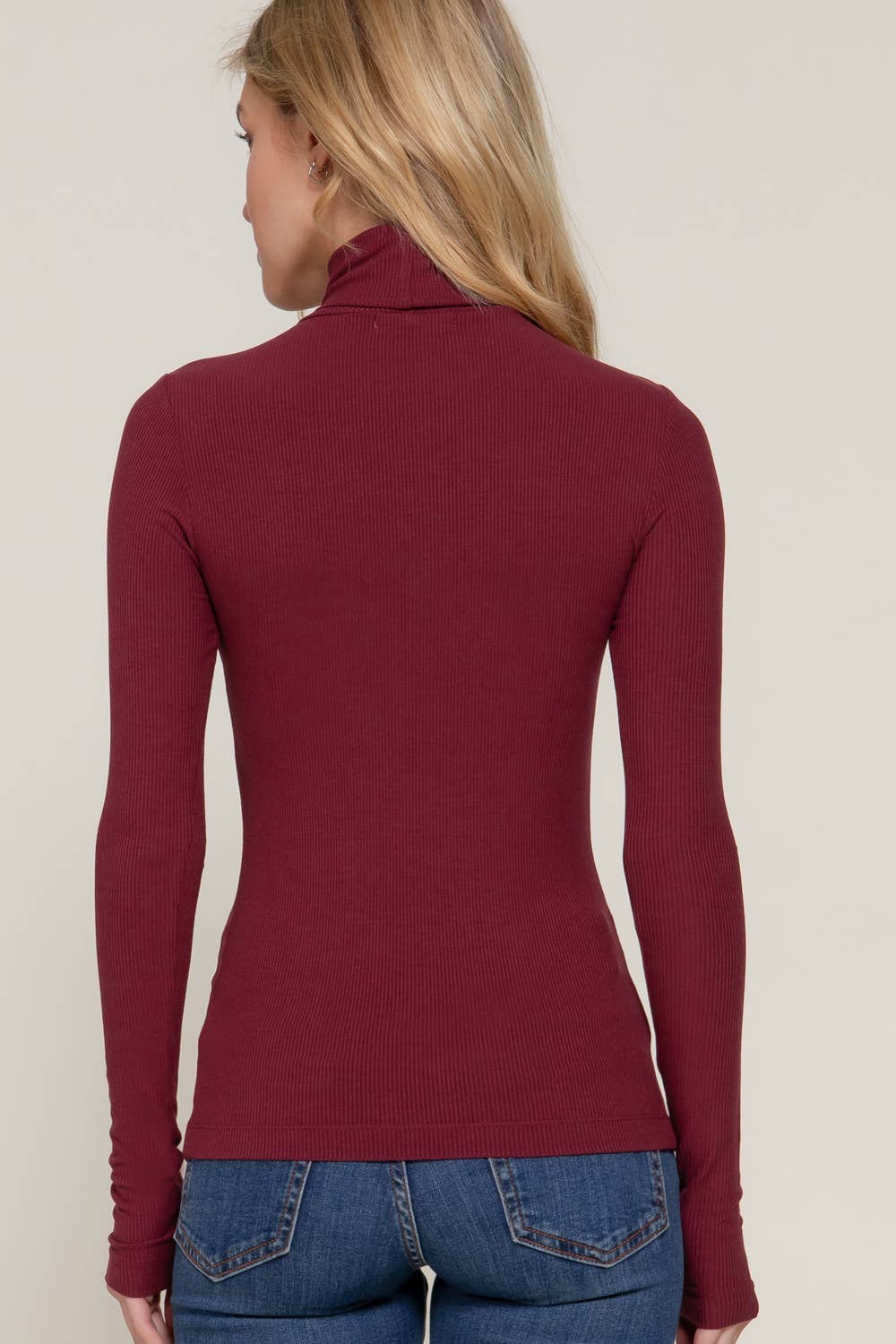 Long Sleeve Turtle Neck Top
