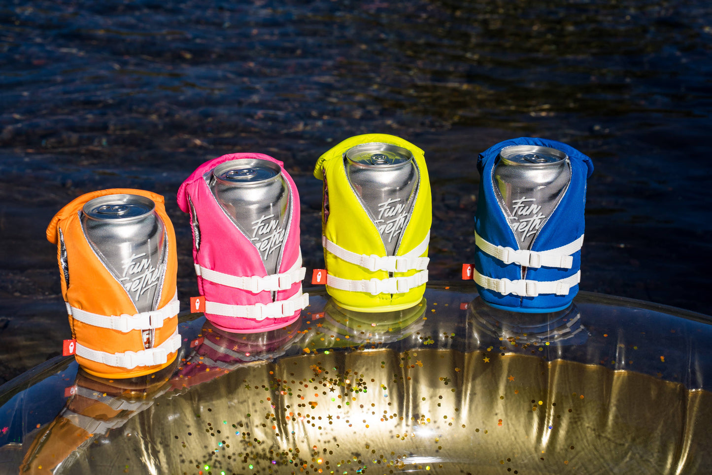 Puffin Can Koozie: The Buoy - Varsity Blue