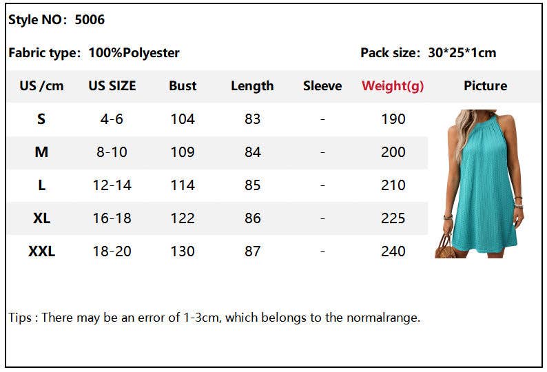 Round Neck Hanging Dress