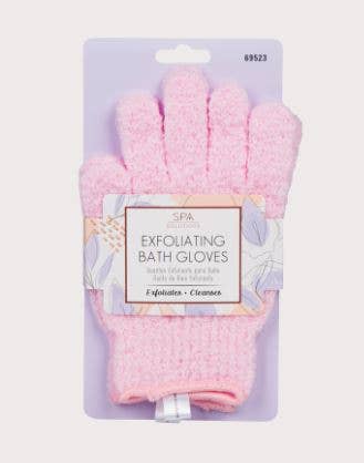 Exfoliating Bath Gloves - Pink