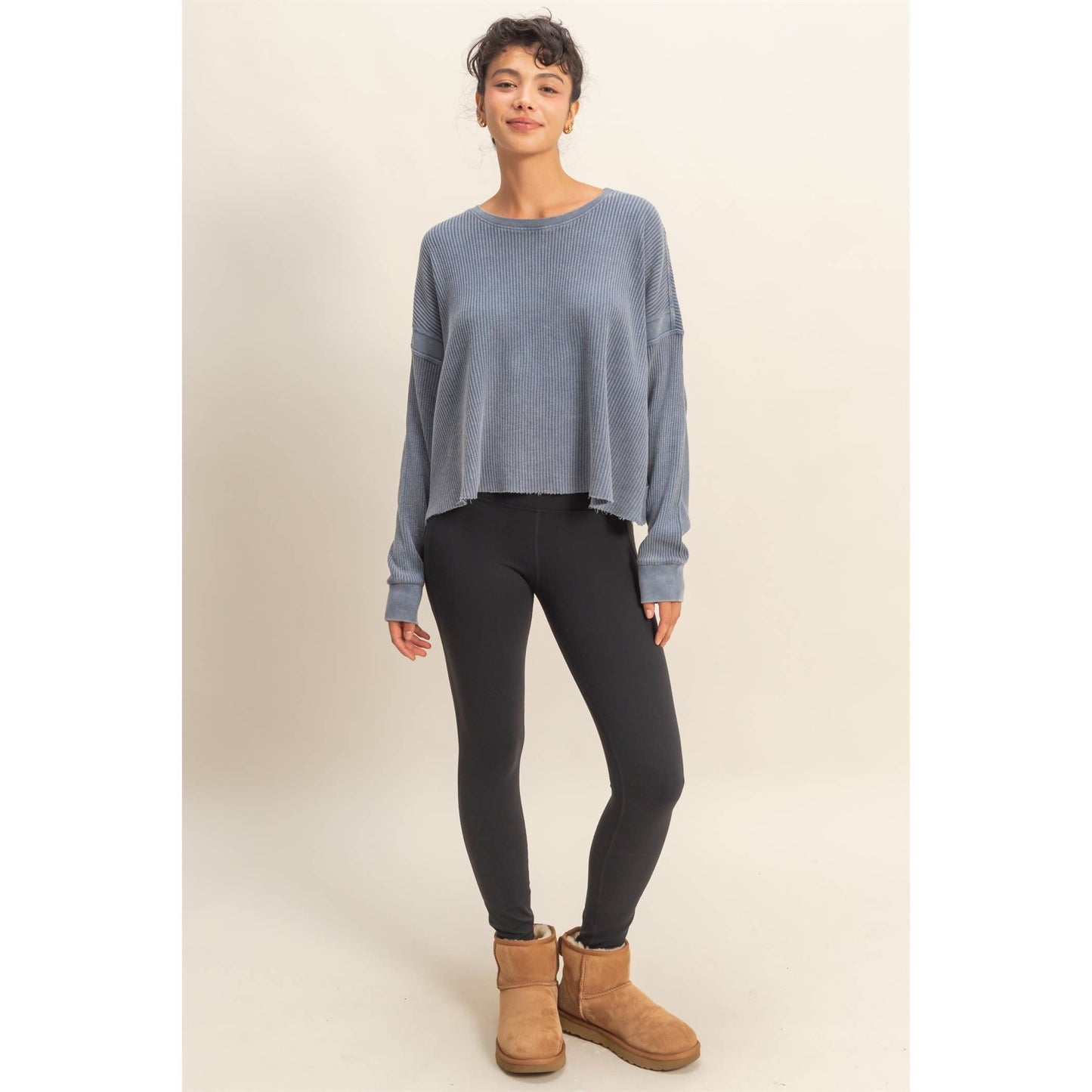 Open Back Long Sleeve Top
