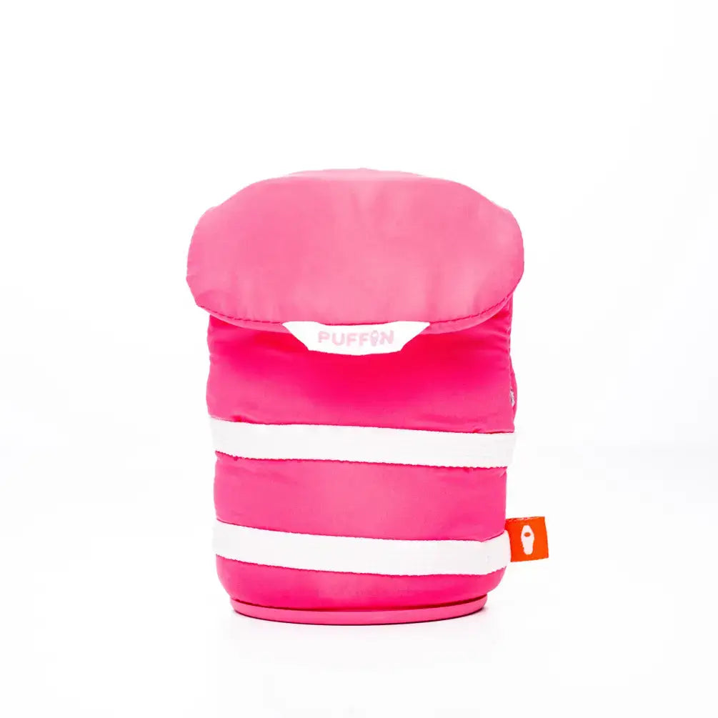 Puffin Can Koozie: The Buoy - Party Pink