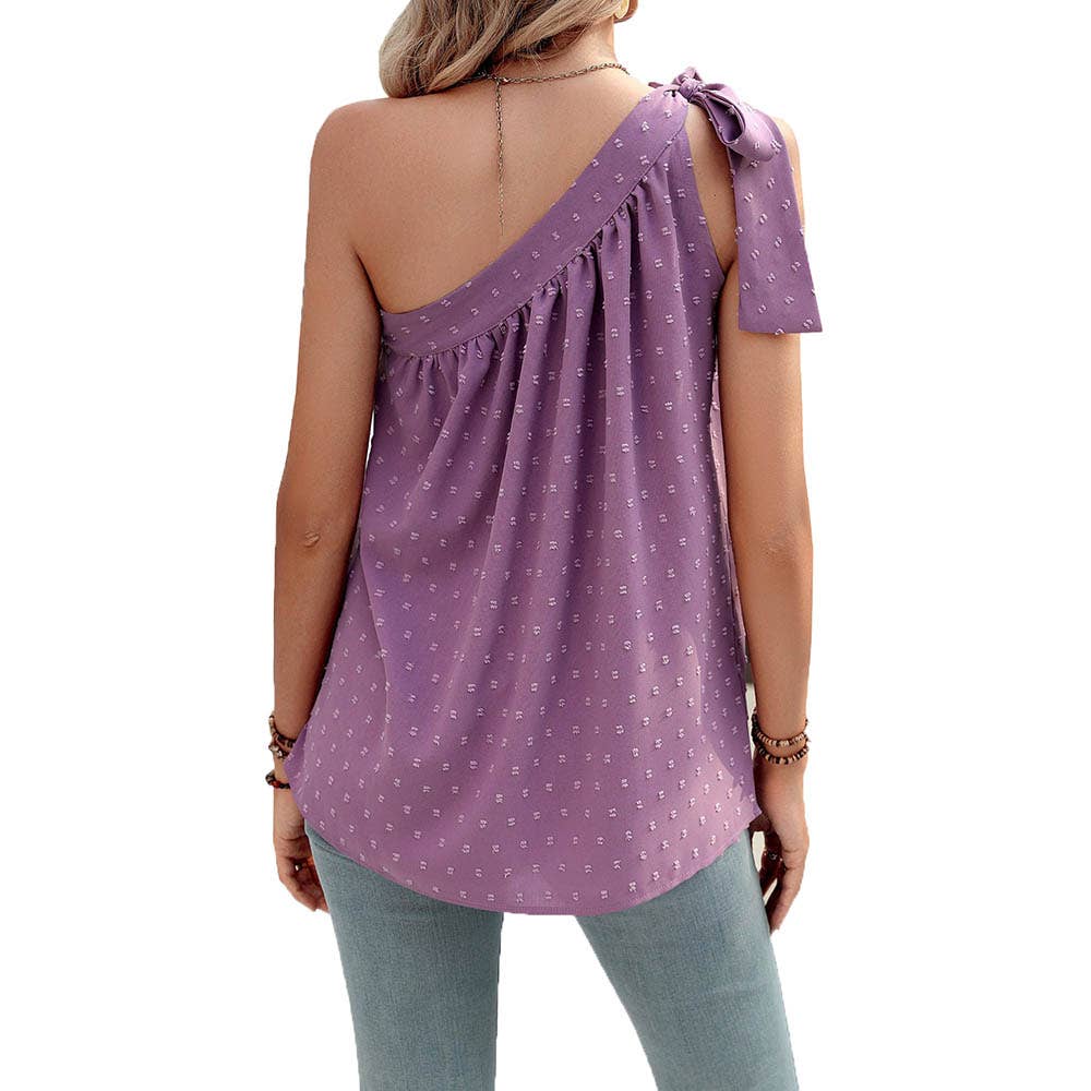 One Shoulder Tank Tops