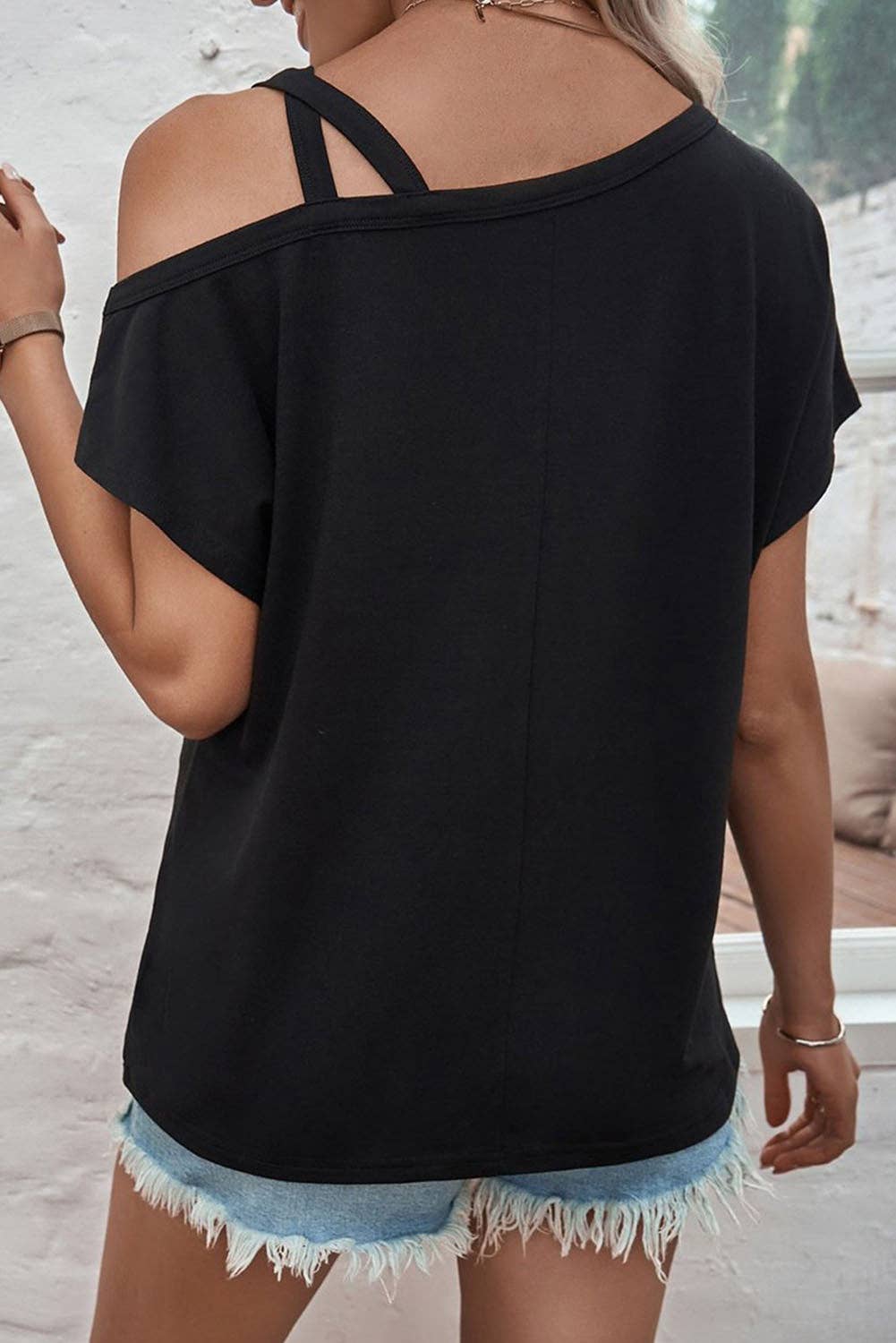 One Shoulder T Shirt