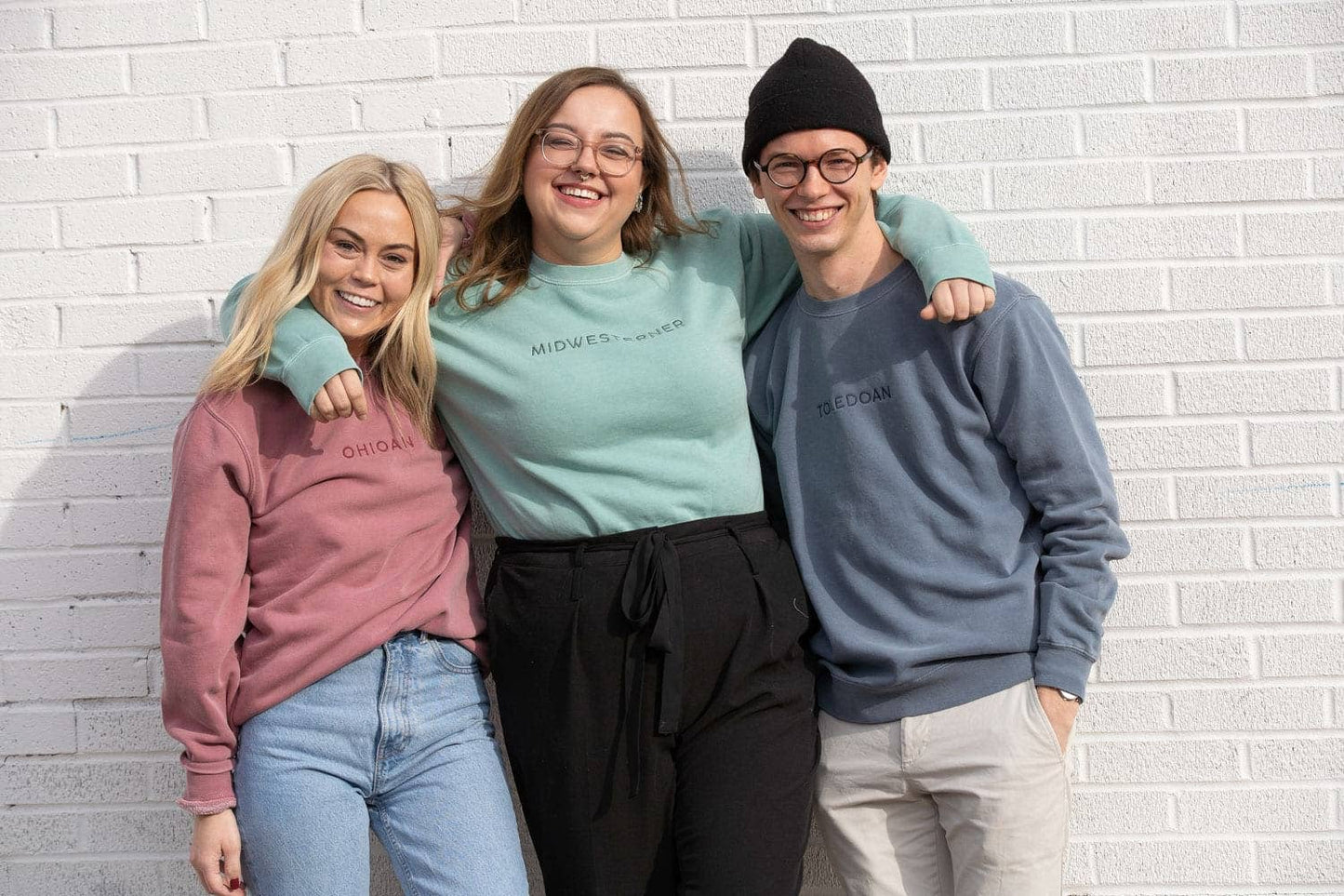 Midwesterner Embroidered Sweatshirt: Mint