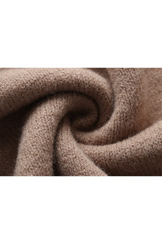 Turtle Neck Long Sleeve Casual Sweater