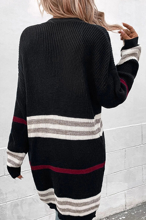 Red/Navy Cardigan