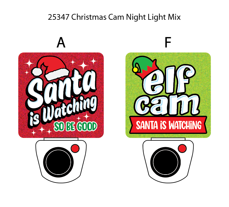 Christmas Santa Cam Night Light AC Wall