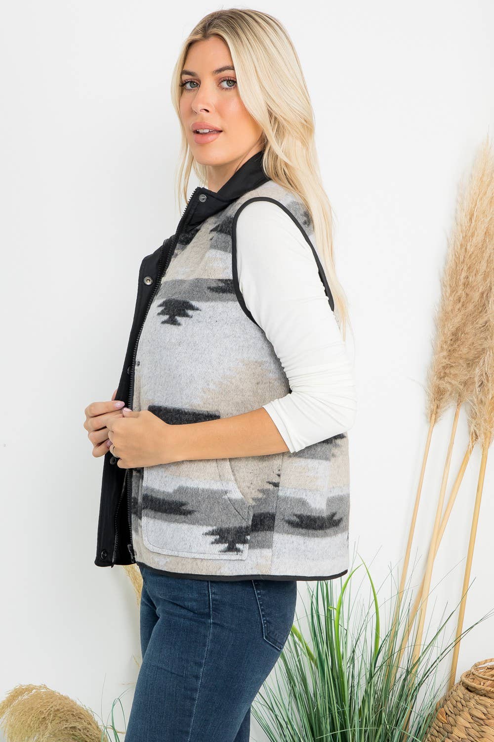 Wool Aztec Vest