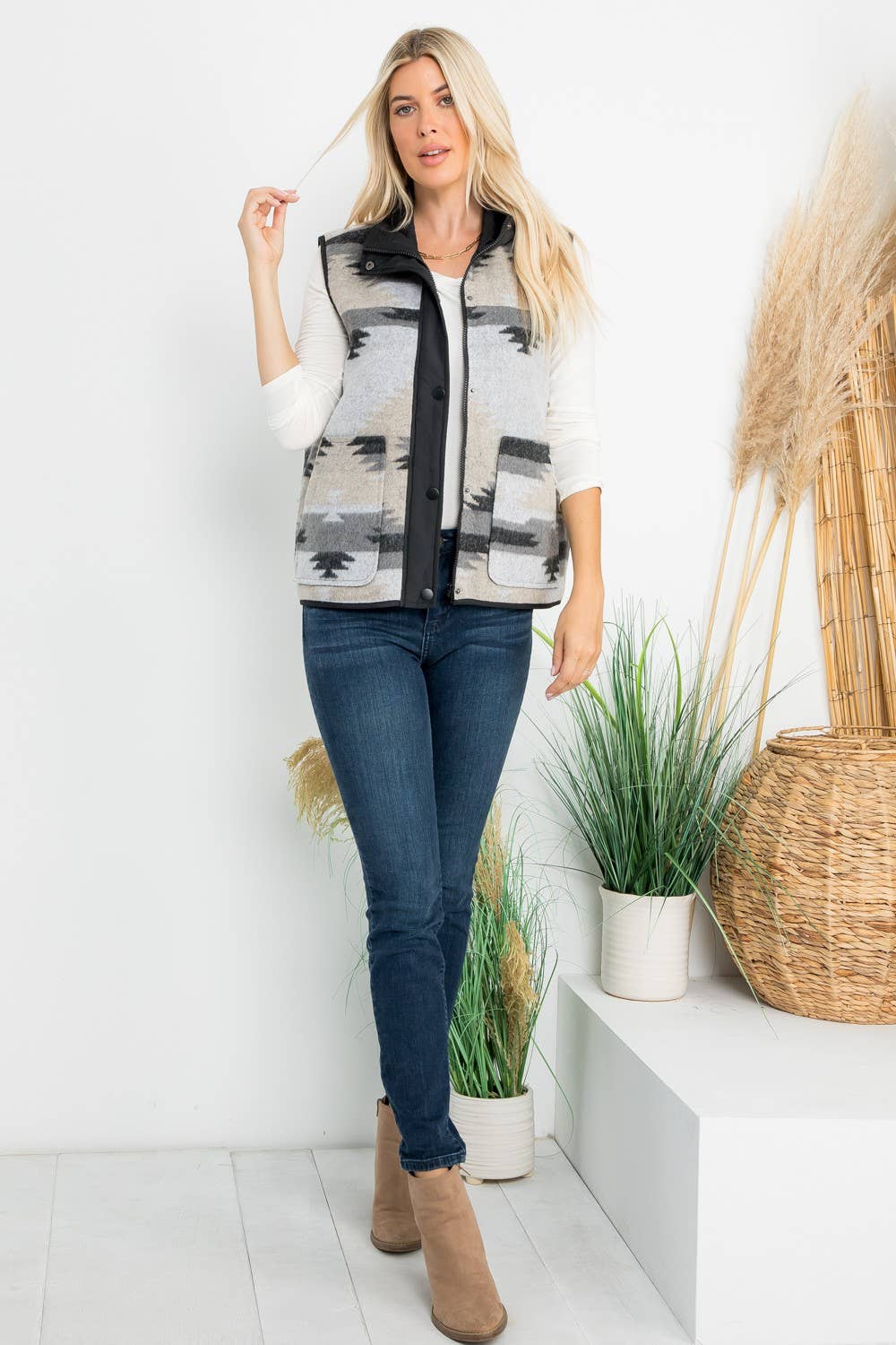 Wool Aztec Vest