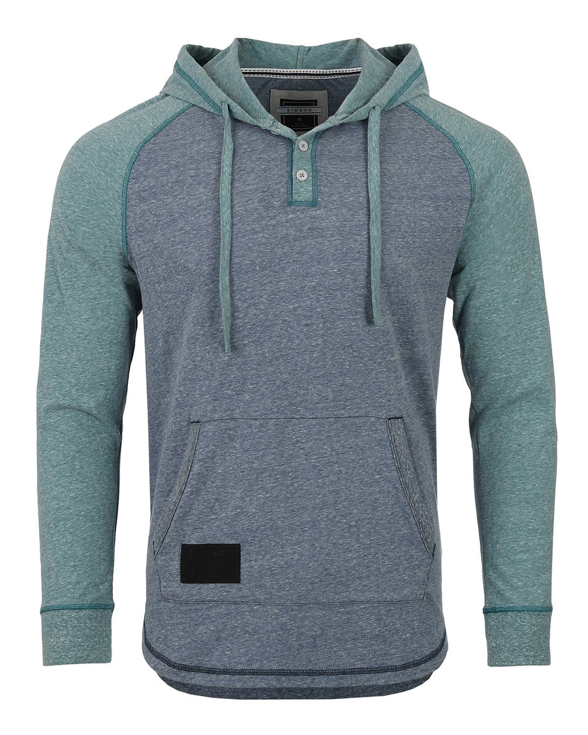 Long Sleeve Color Block Pullover Thin Hoodie
