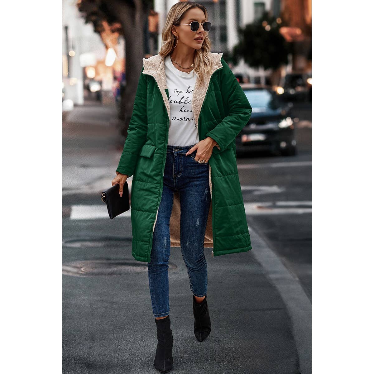 Thickened Fleece Lined Parka