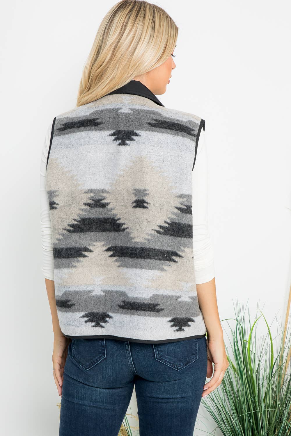 Wool Aztec Vest