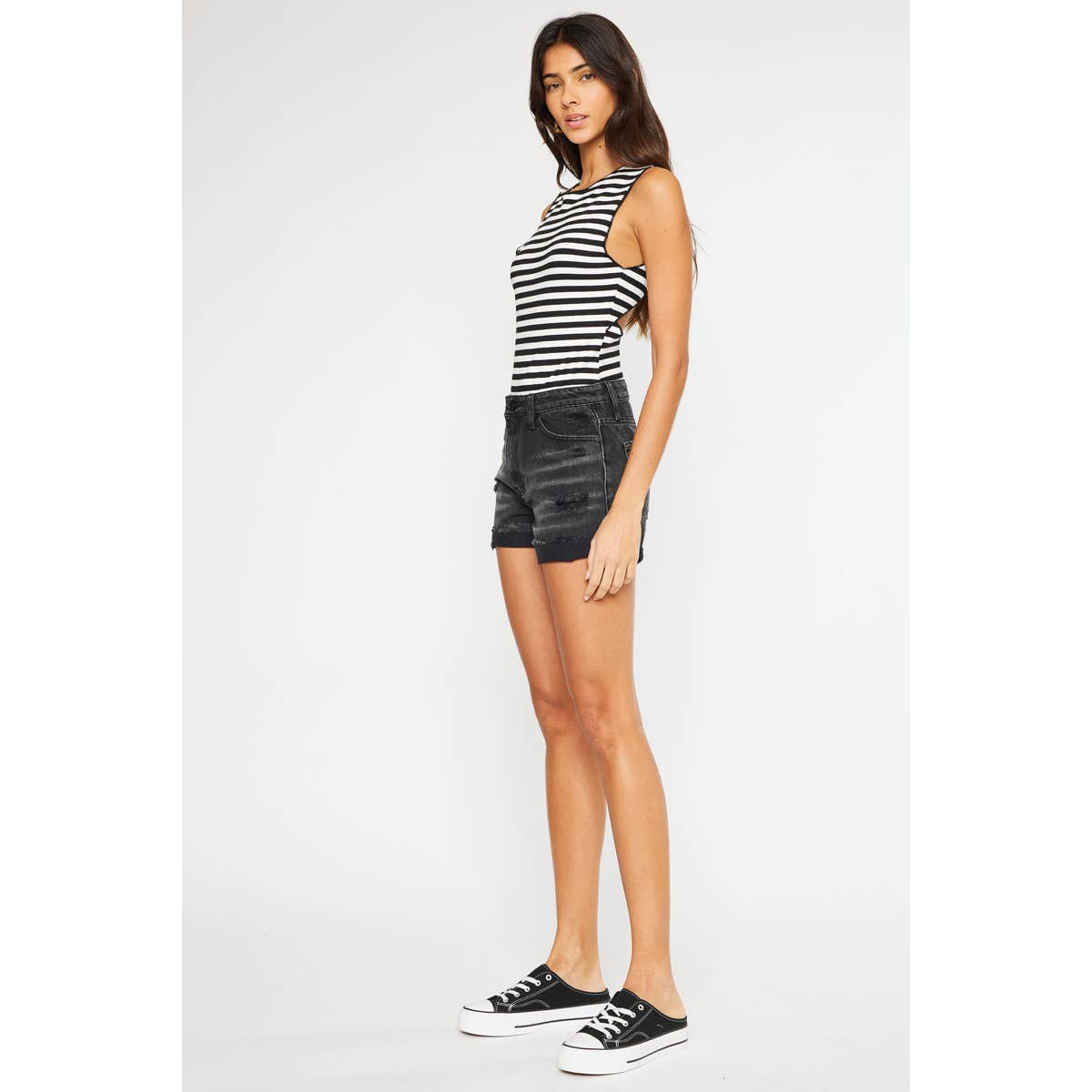 KanCan Black Denim Shorts