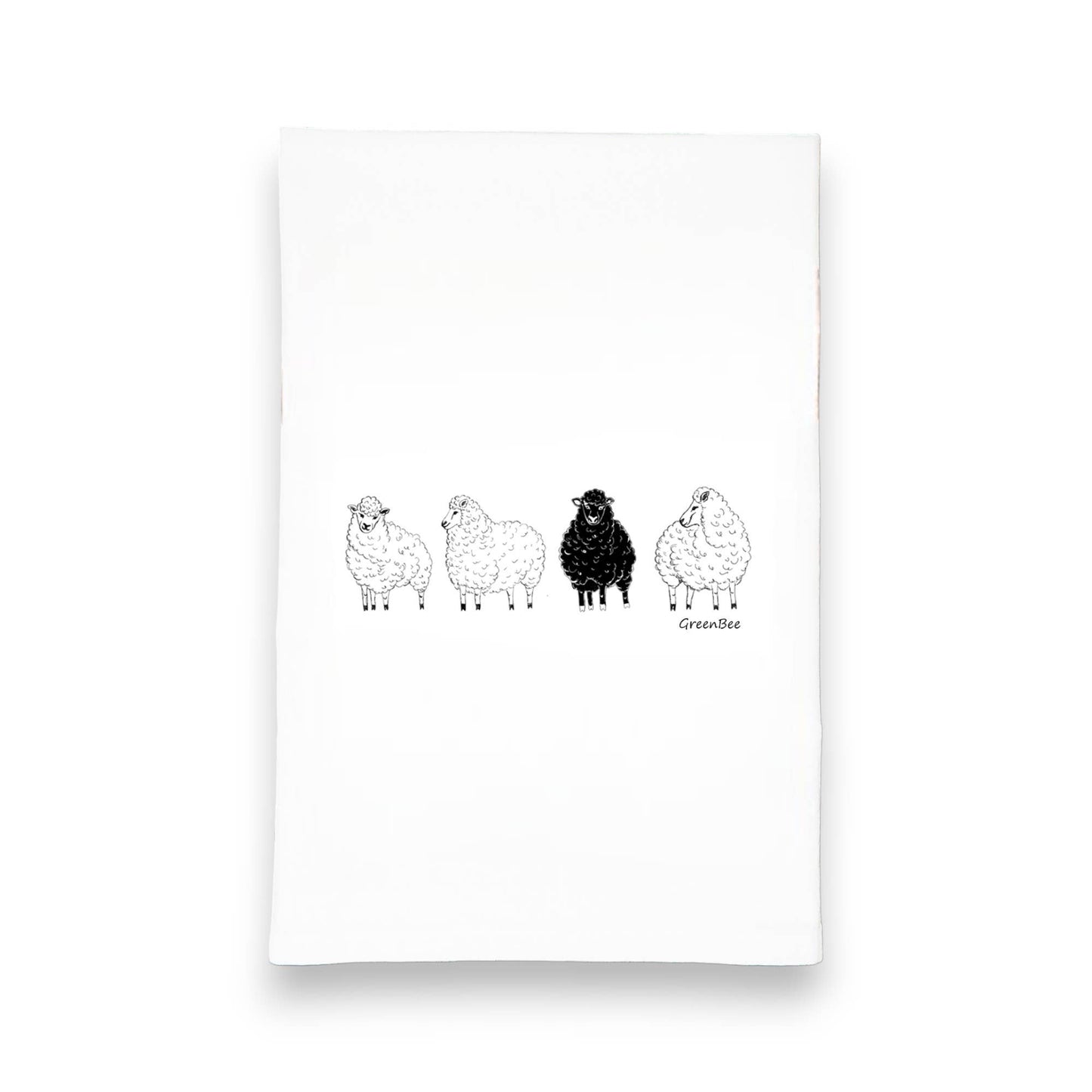 Tea Towel: Black Sheep