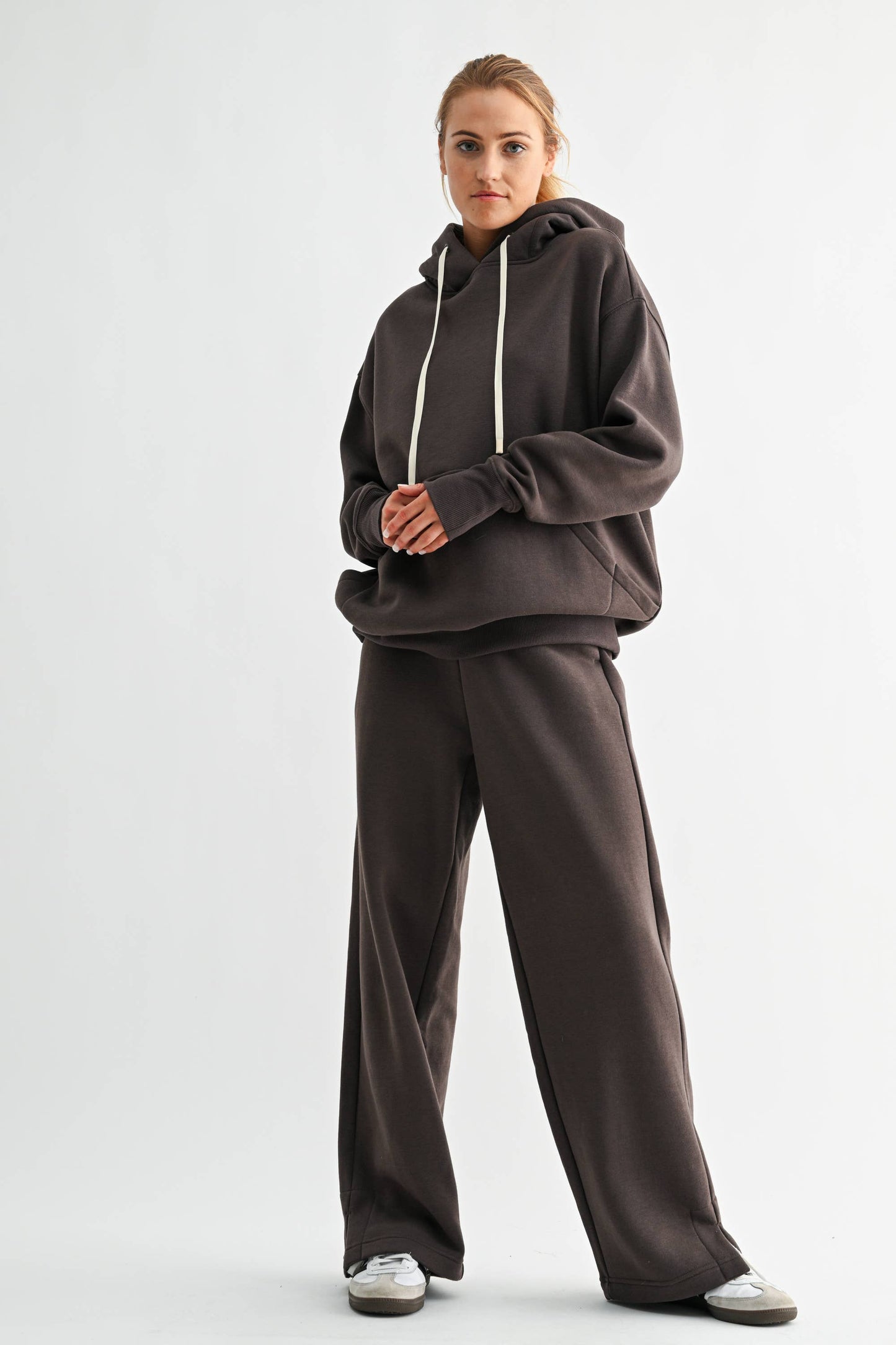 .Espresso Pullover Fleece Hoodie