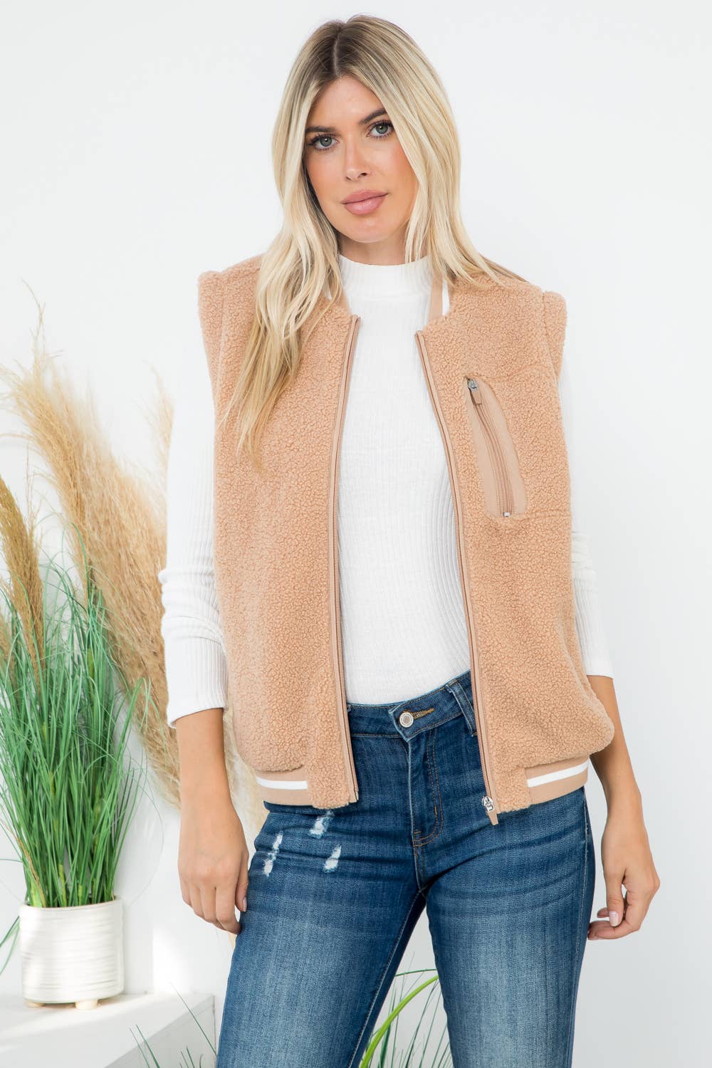 Sherpa Varsity Vest