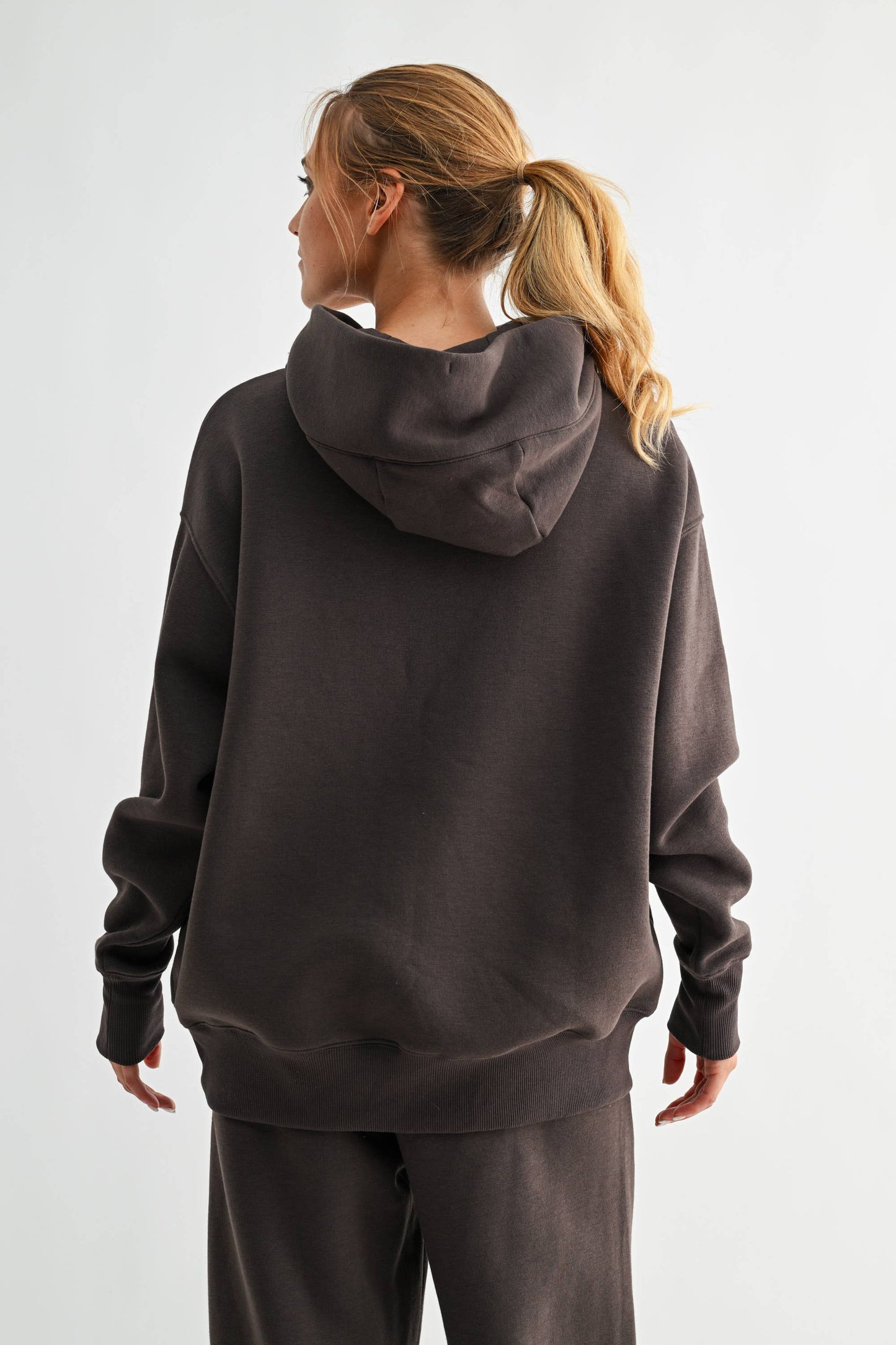 .Espresso Pullover Fleece Hoodie