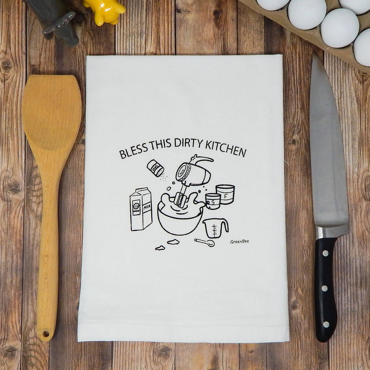 Tea Towel: Bless This Dirty Kitchen Tea
