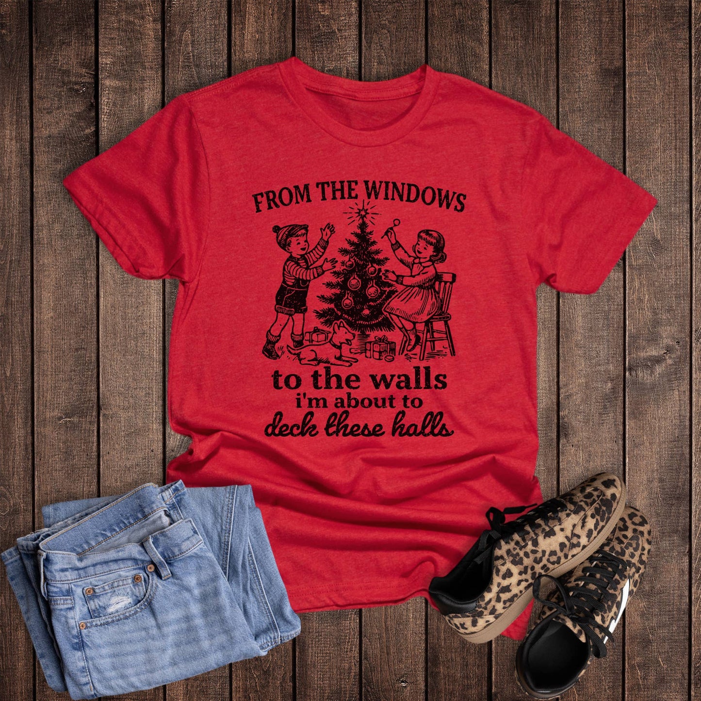 Christmas From the Windows to the Walls Tee