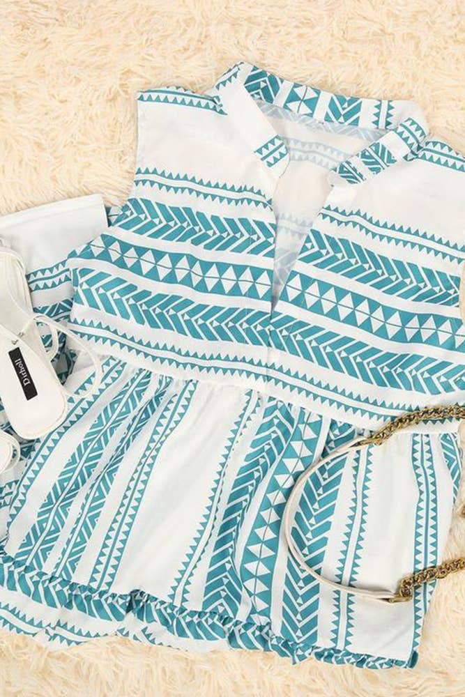 Aztec Print Dress