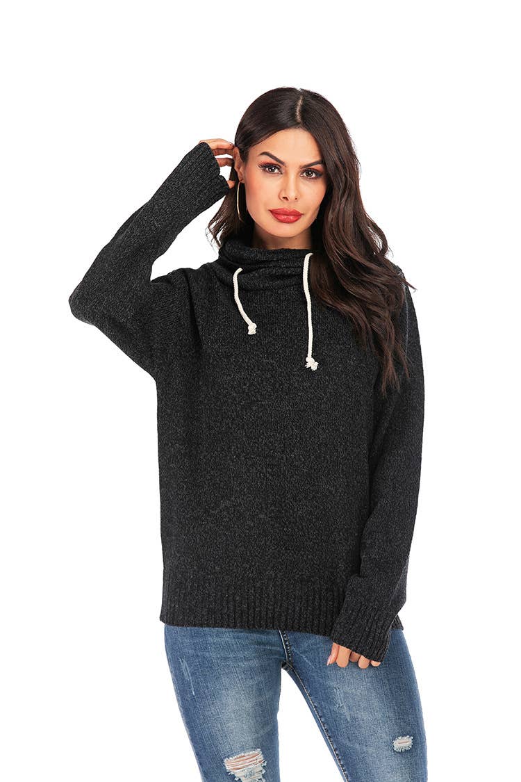 PILE COLLAR HOODIE