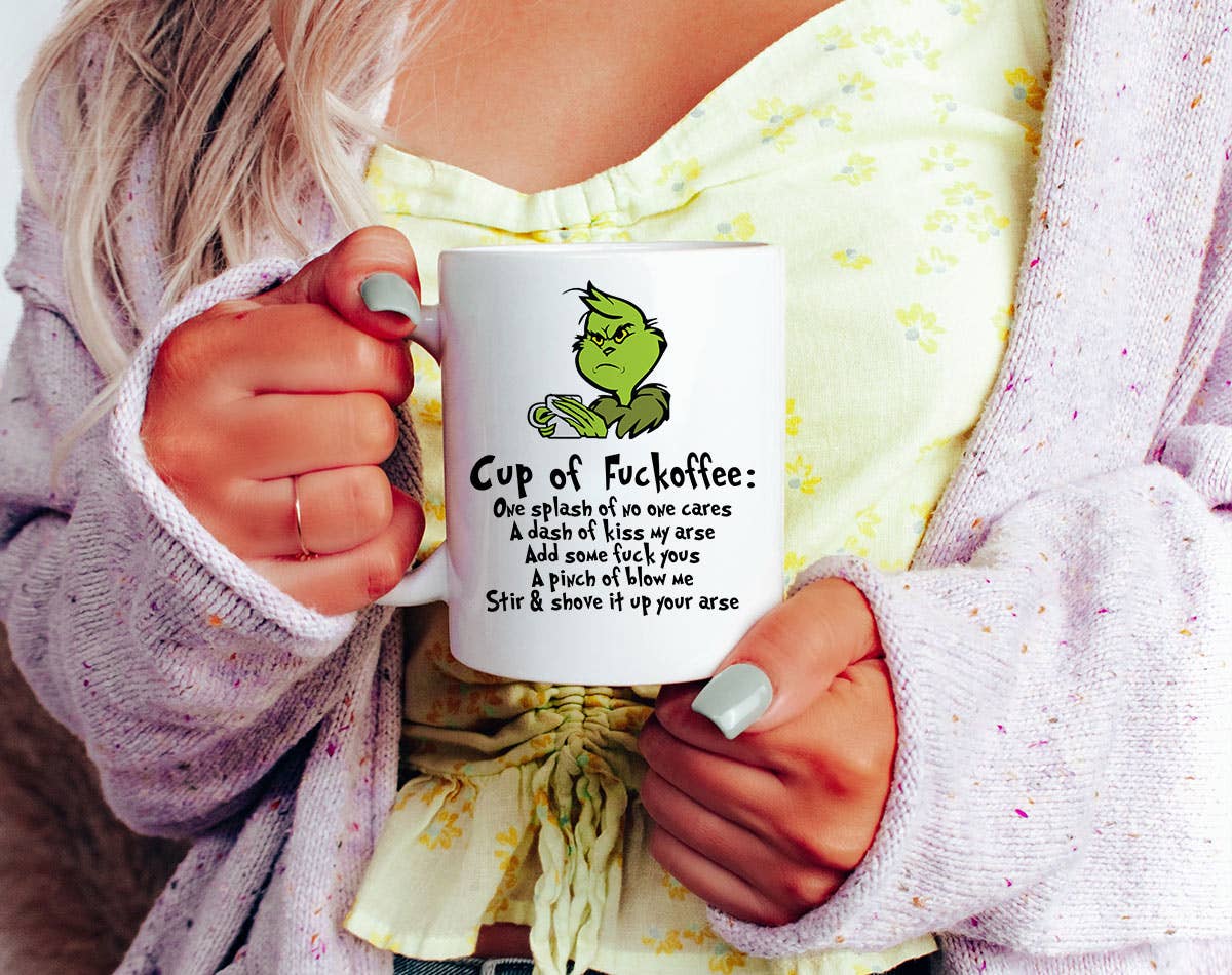 Cup Of Fuckoffee Grinch Mug