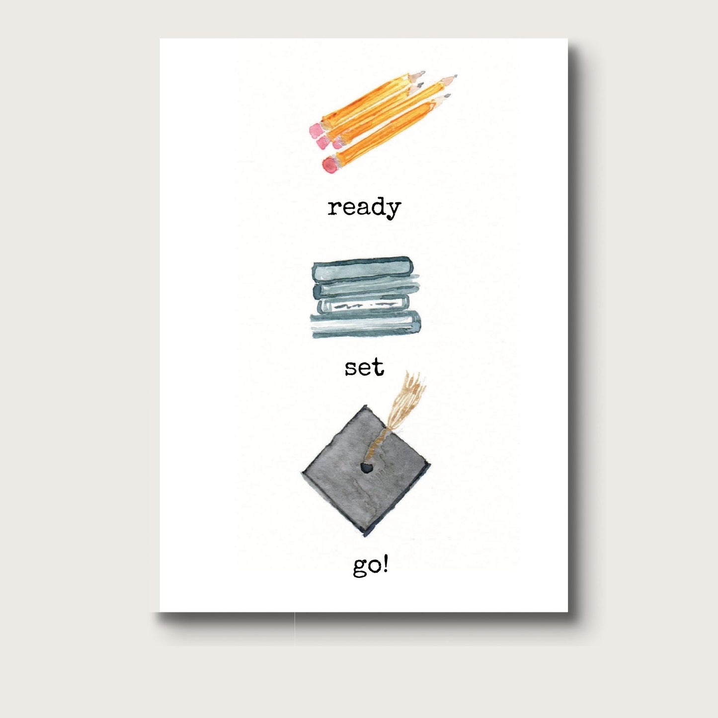 AligN: Ready, Set, Go Graduation Greeting Card