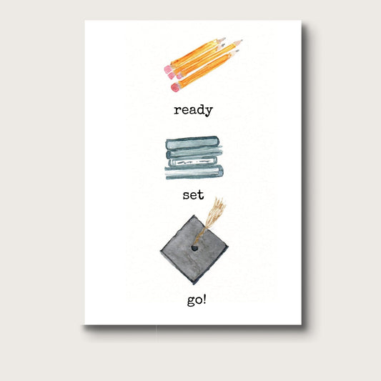 AligN: Ready, Set, Go Graduation Greeting Card