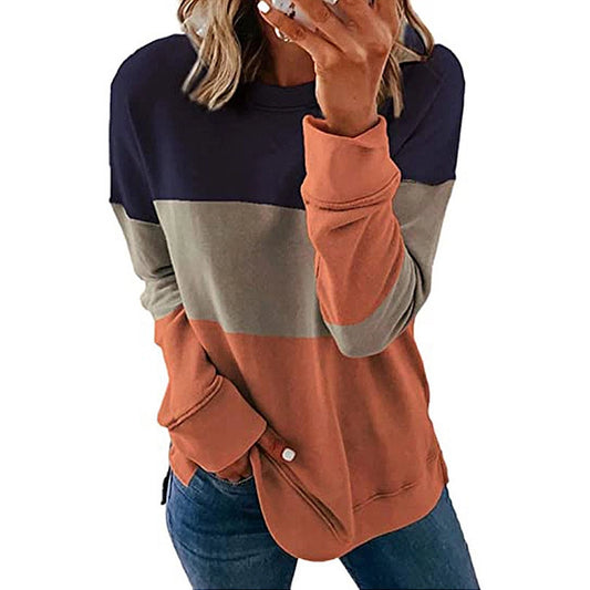 Color Block Long Sleeve Top