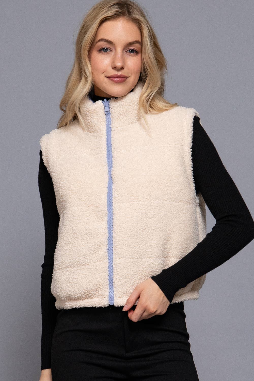 Reversible Fur Padded Vest