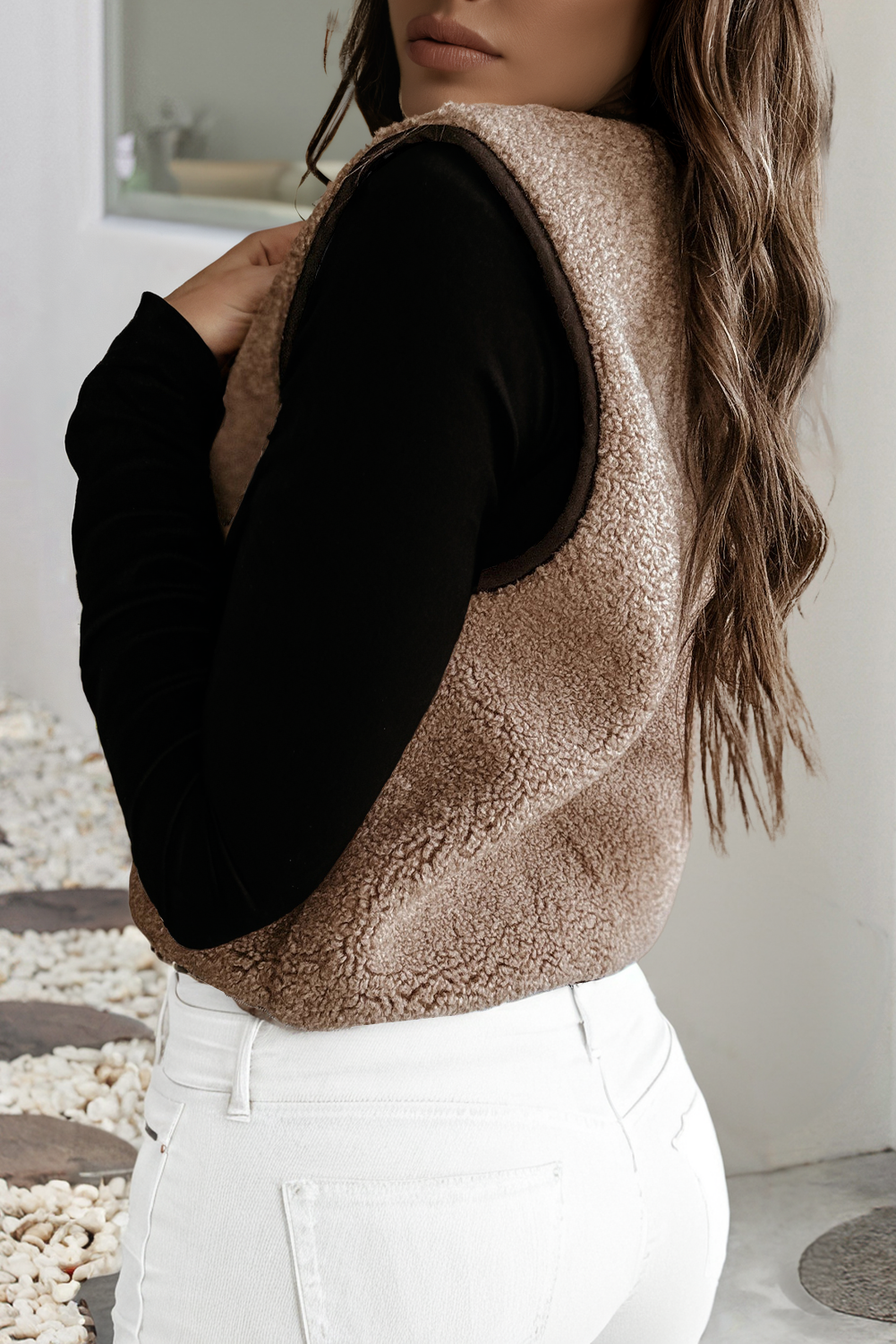 Tie Sherpa Vest