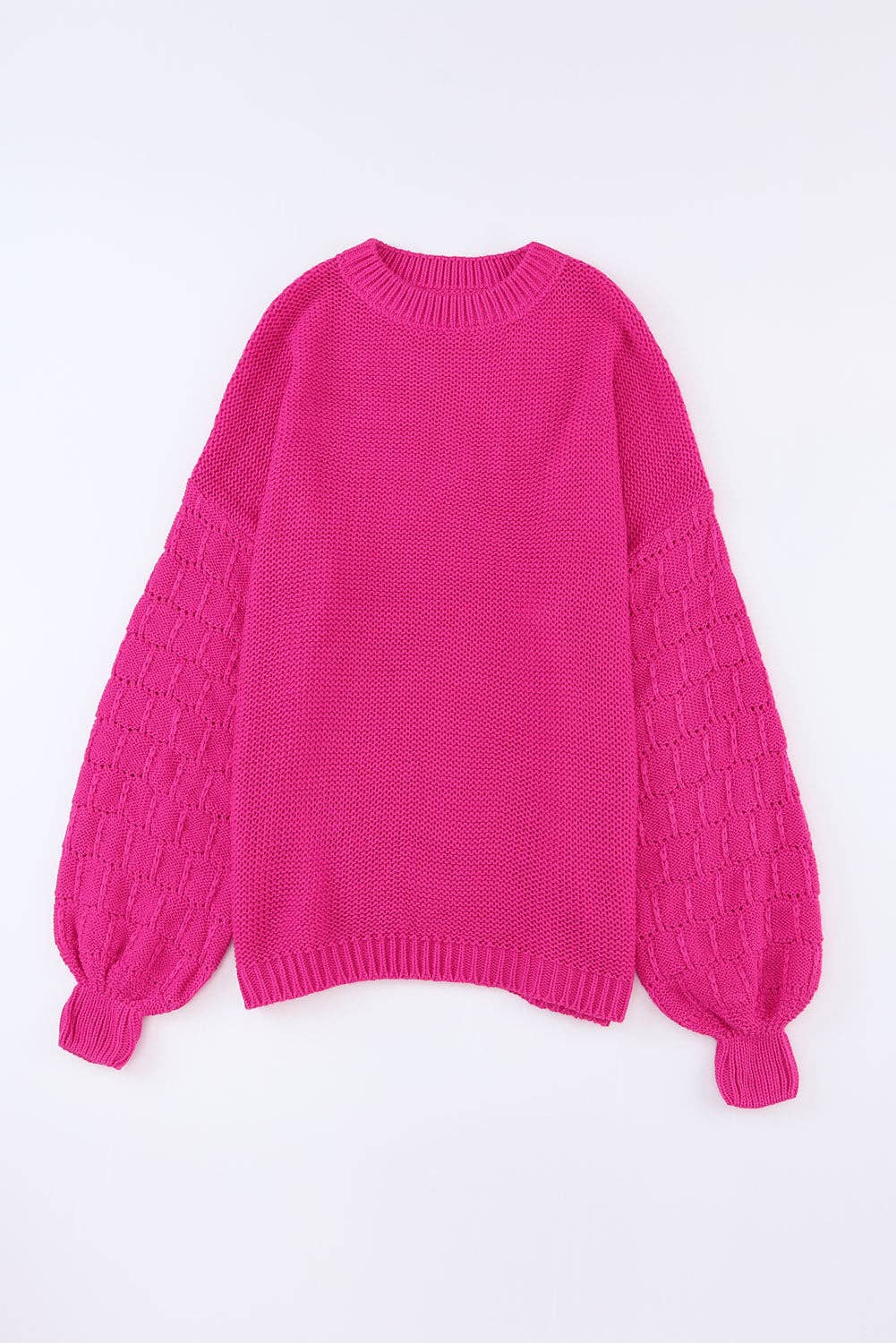 Bubble Sleeve Knit Sweater