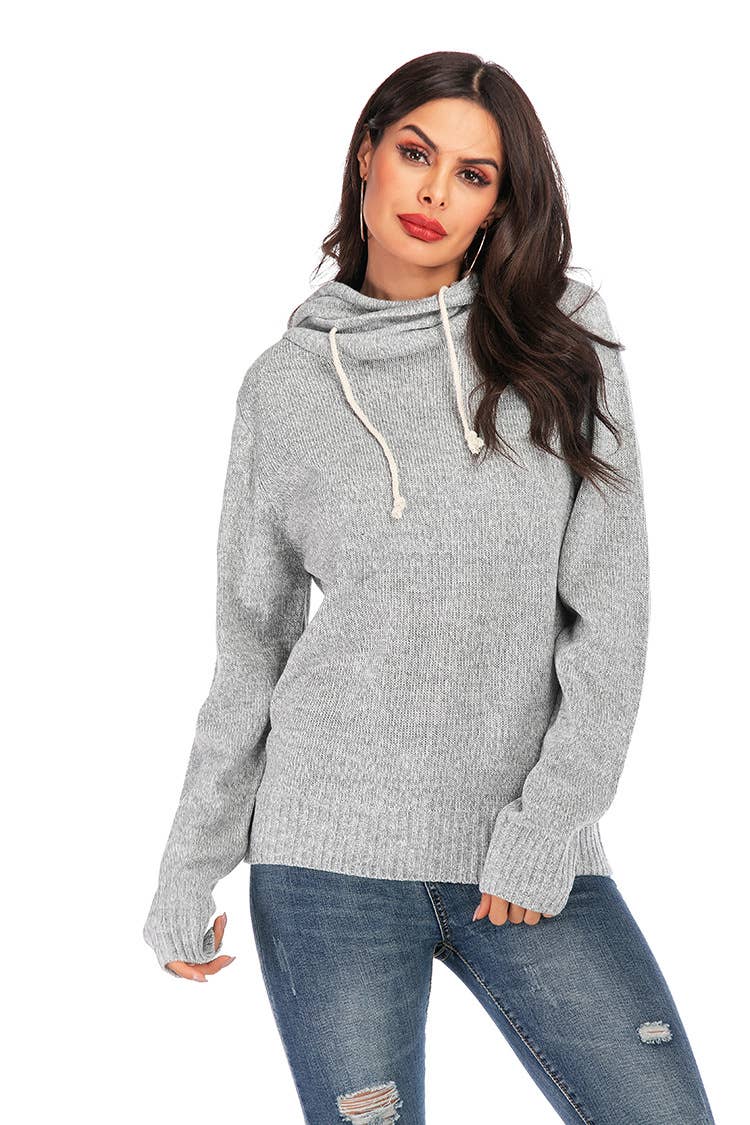 PILE COLLAR HOODIE