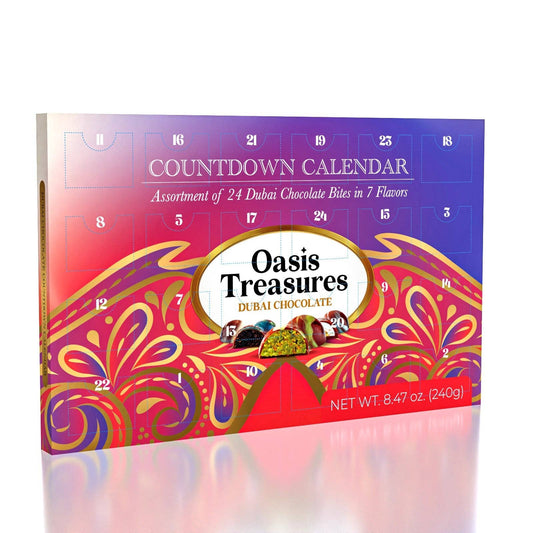 Dubai Chocolate Bites 24-Day Countdown Calendar