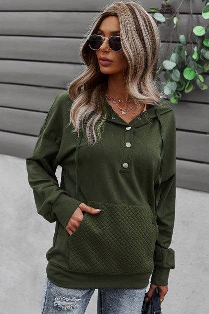 Cozy Button Down Hoodie