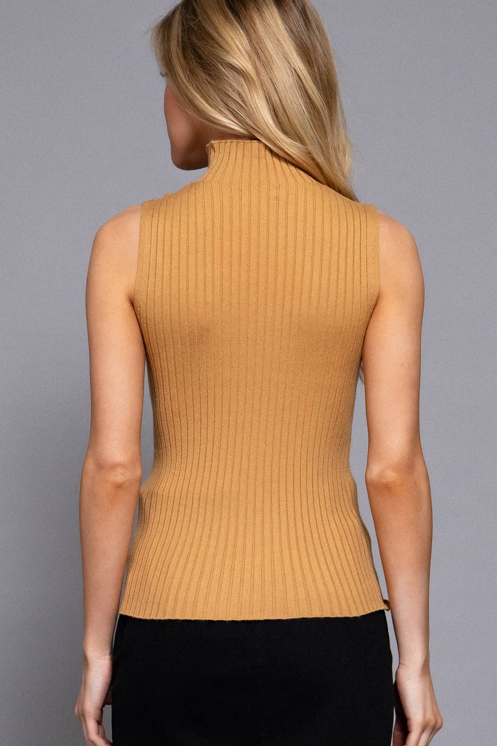 Sleeveless High Neck Tank