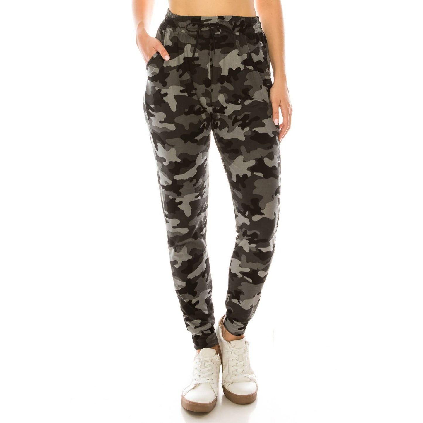 Buttery Soft Print Joggers with Drawstring