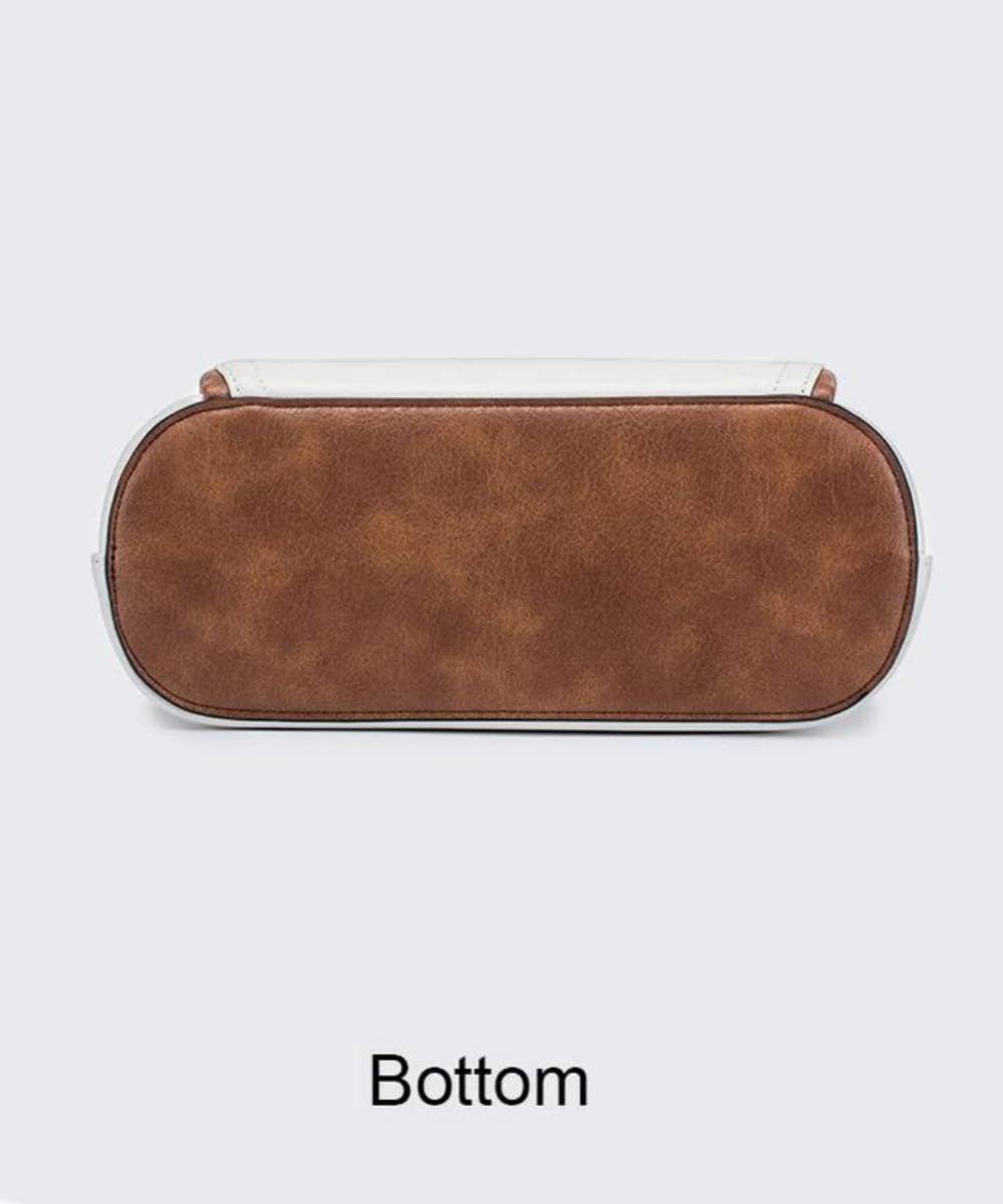 COLOR BLOCK CROSSBODY HANDBAG PURSE