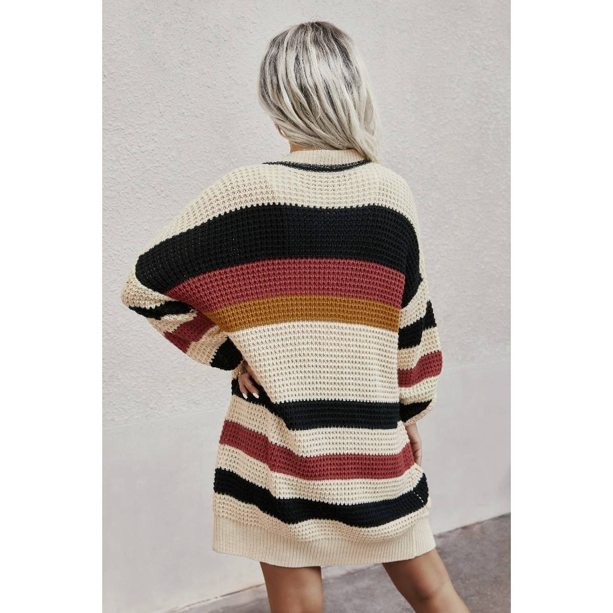 Knit Strip Cardigan