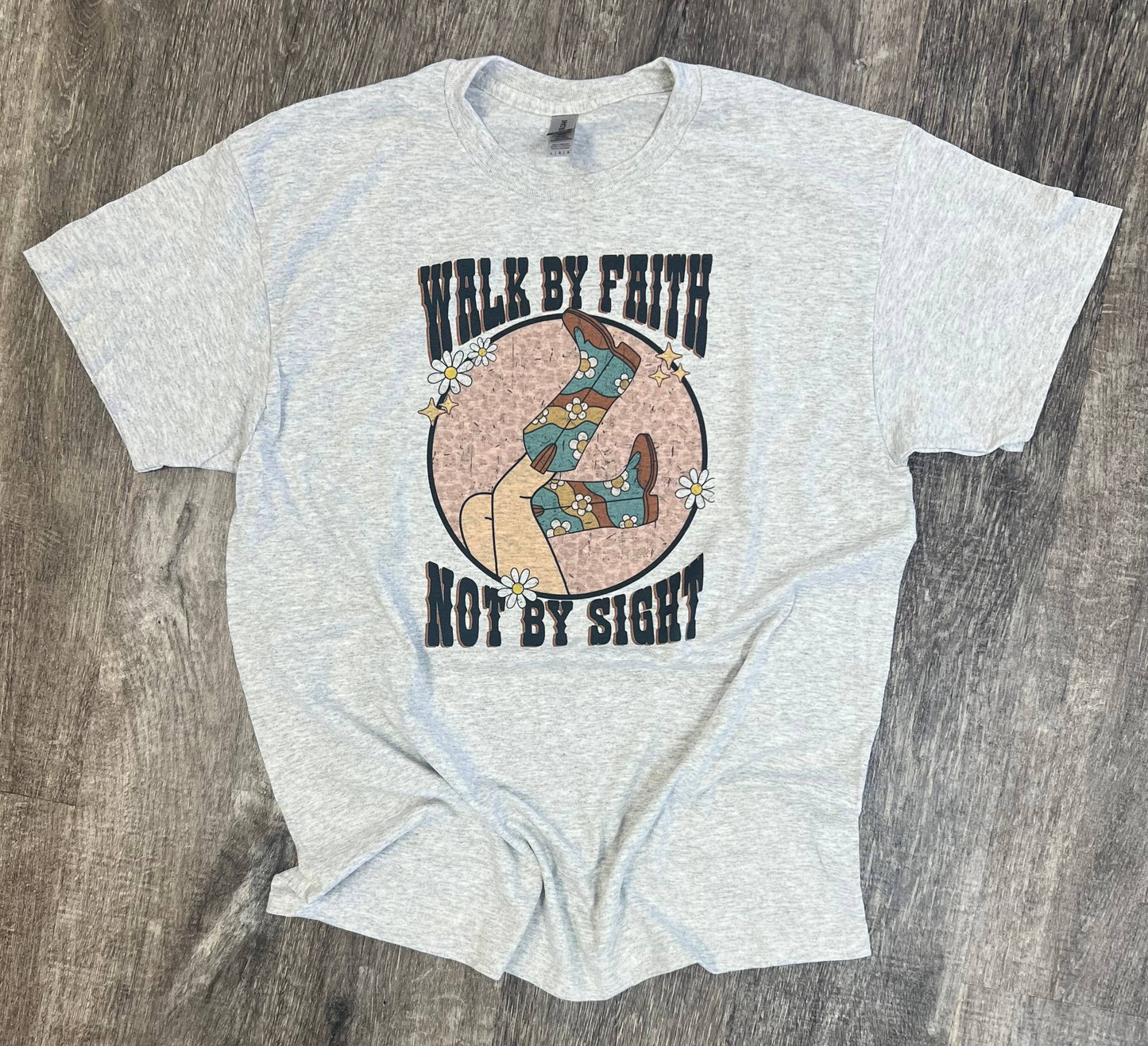 Walk By Faith Ash Gray Tee