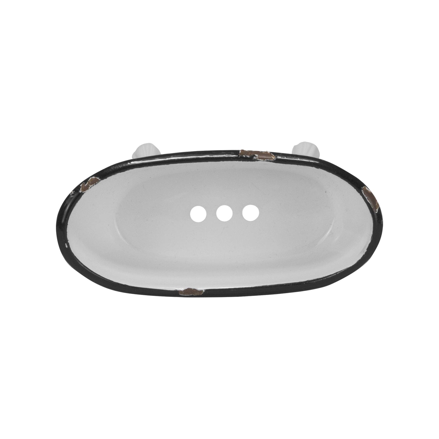 Mini Distressed Enamel Bathtub Soap Dish